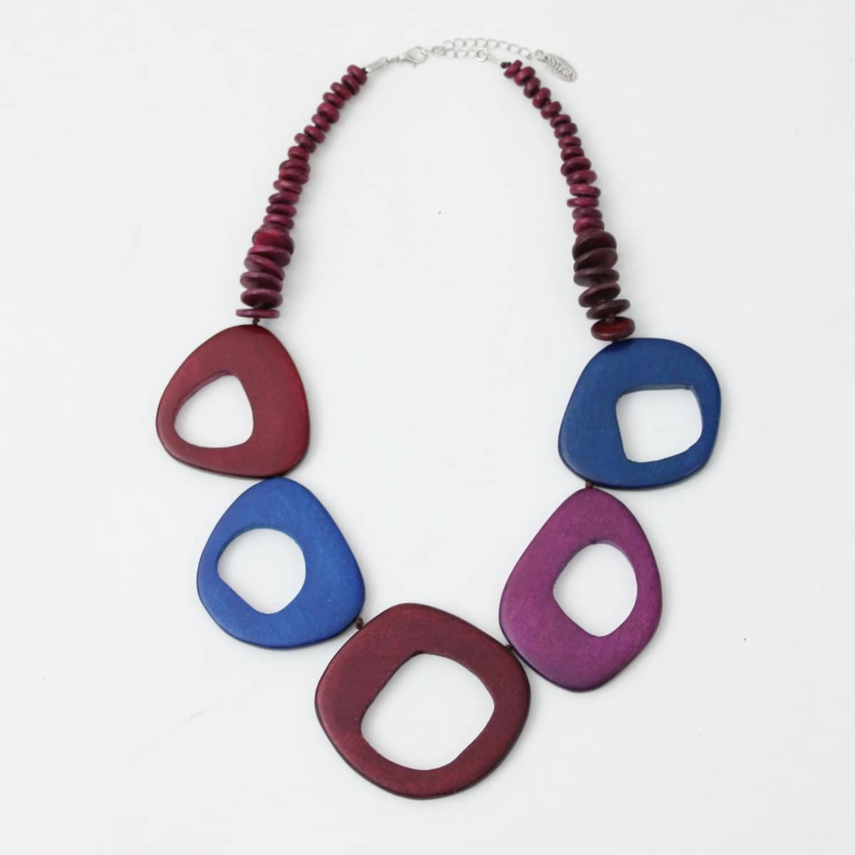 Purple Statement Necklace - Shades of Purple Shea Necklace – Sylca Designs