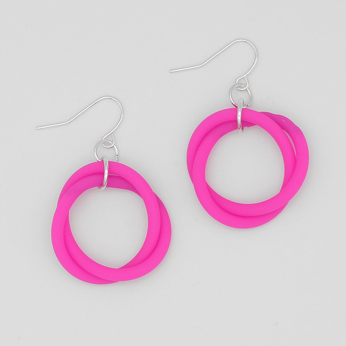 Swirled Tube Hoop Earrings