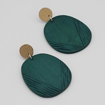 Green Channing Earrings