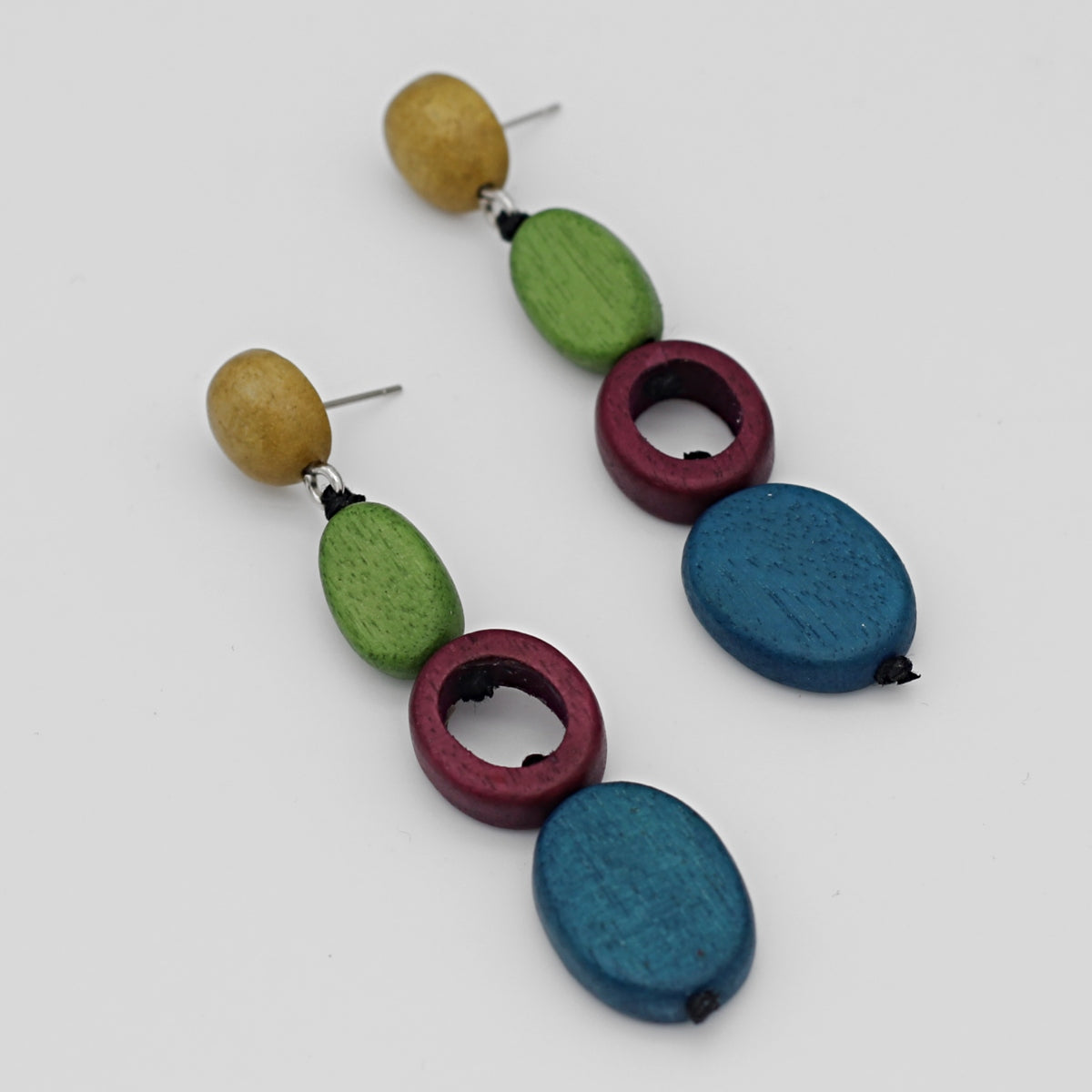 Blue and Green Shiori Earrings