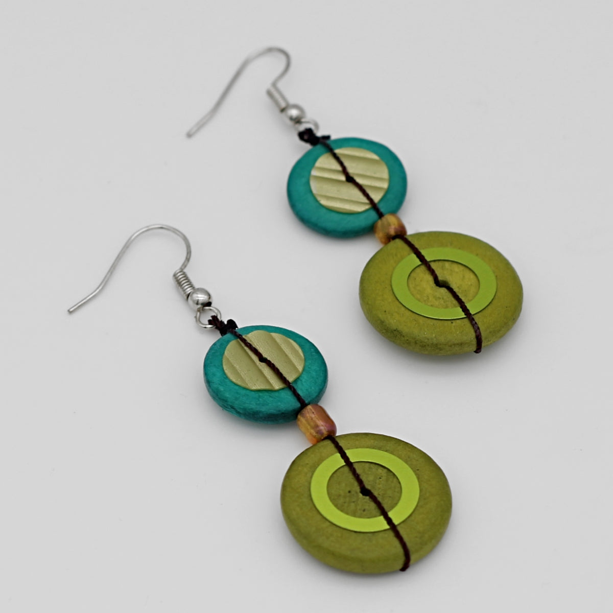 Green Bobbie Earrings