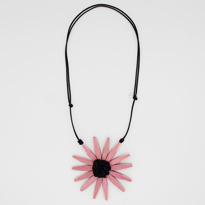 Pink Amaya Flower Statement Necklace