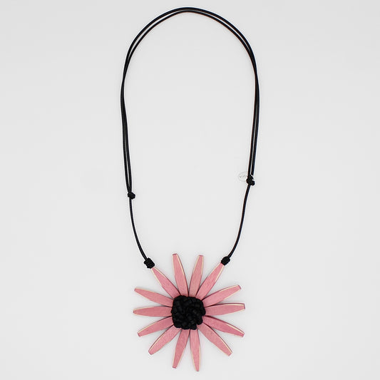 Pink Amaya Flower Statement Necklace