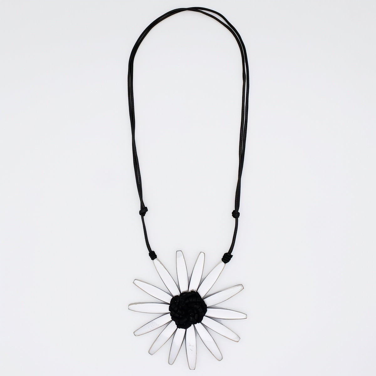 Silver Amaya Flower Statement Necklace