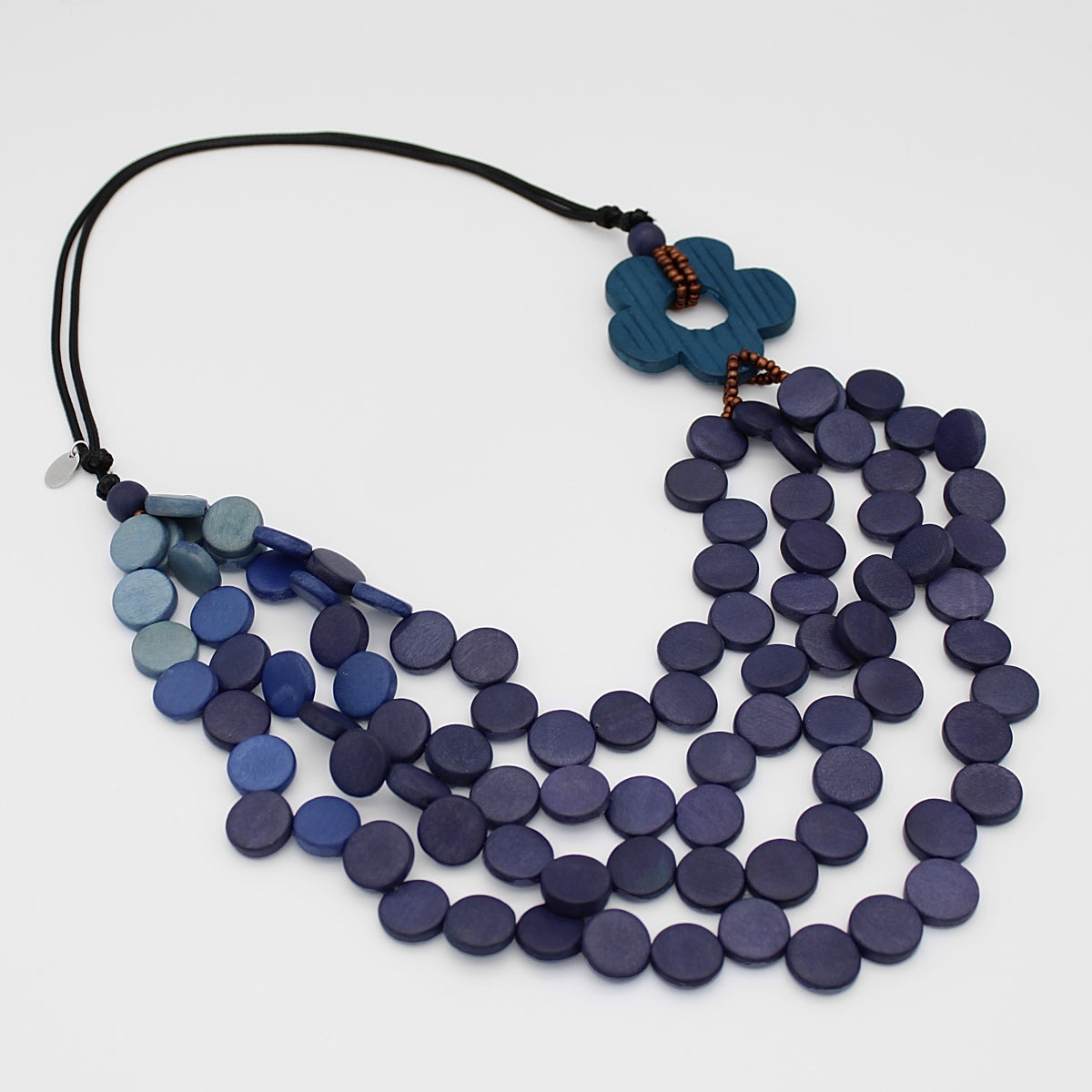 Multi Strand Cambridge Blue Necklace