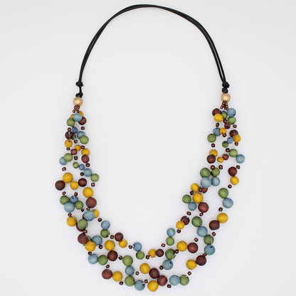 Multi Color Carmella Multi Strand Necklace