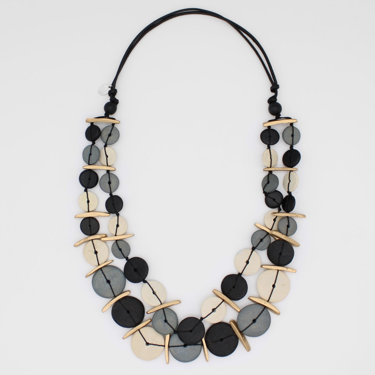 Monochrome Cascade Necklace