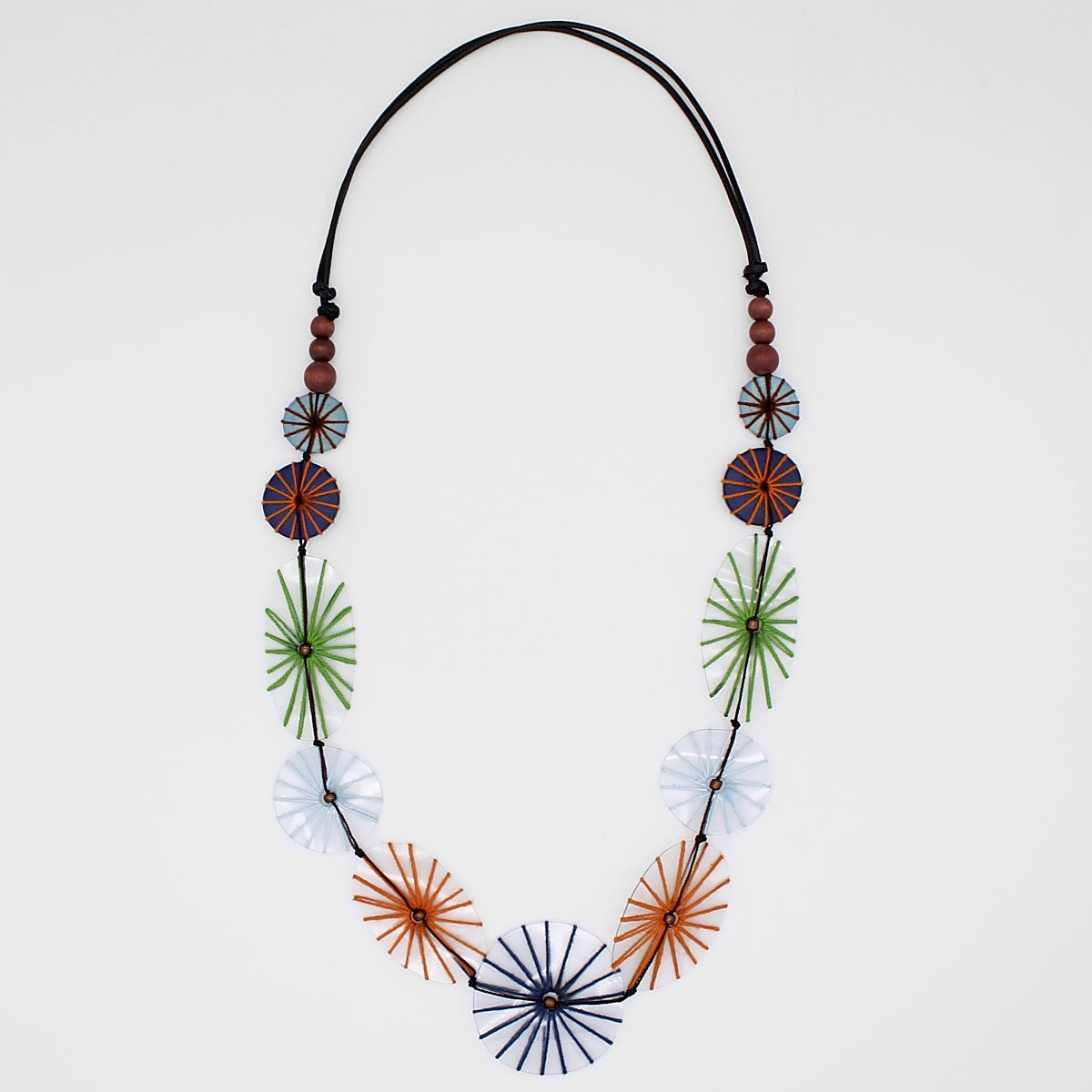 Multi Color Eleanor Weave Necklace