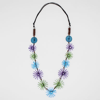 Mystic Multi Color Threaded Necklace