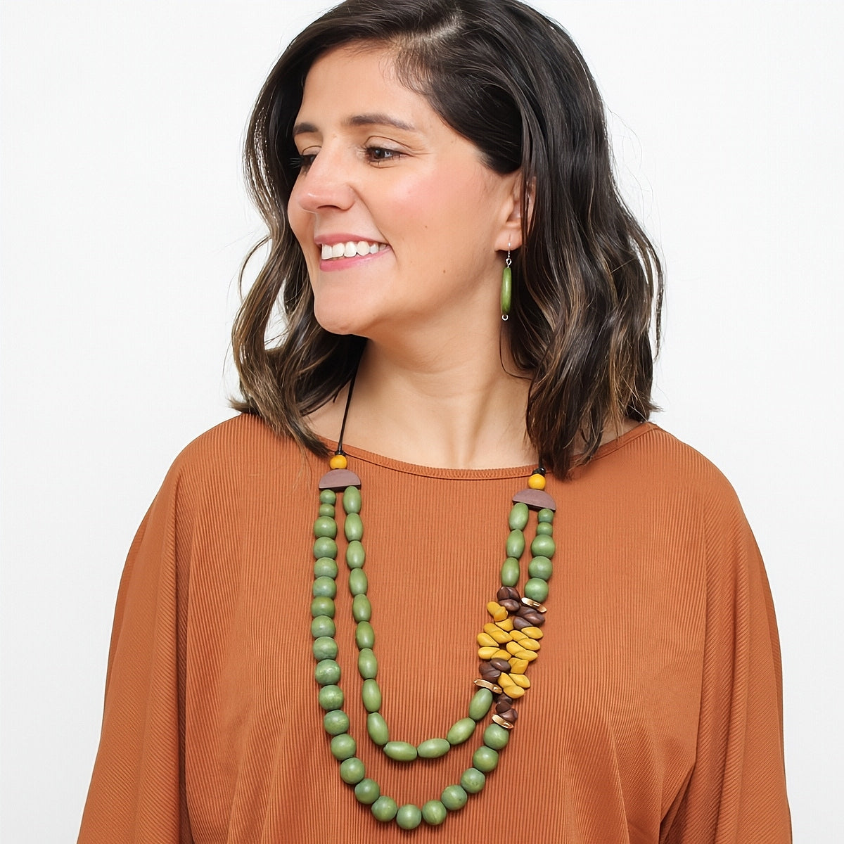 Verde Forrest Wood Necklace