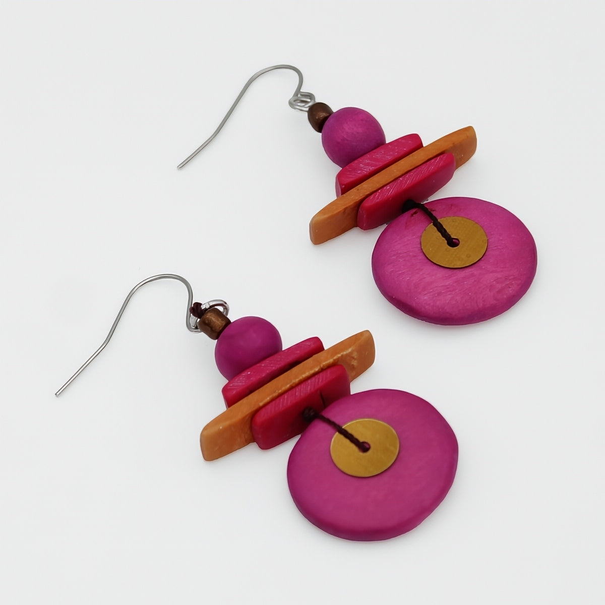 Assuta Fuchsia Drop Earrings