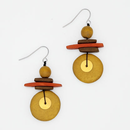 Assuta Mustard Drop Earrings