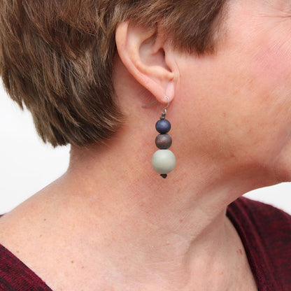 Grey Drop Lela Earrings