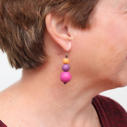 Fuchsia Drop Lela Earrings