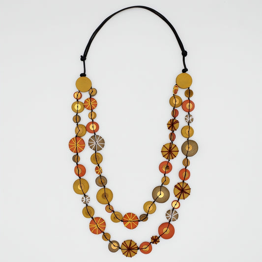 Orange Melody Statement Necklace