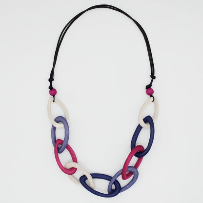 Fuchsia Link Ayla Necklace