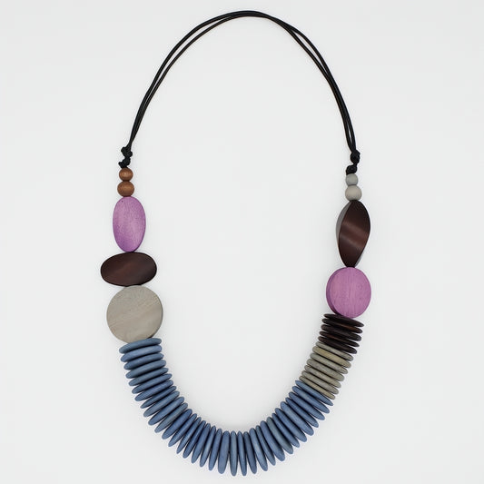 Pink and Blue Calista Statement Necklace