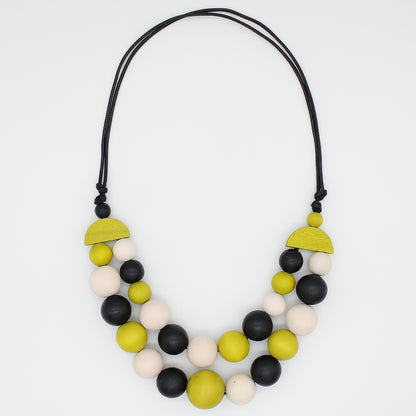 Lime Zuri Round Bead Necklace