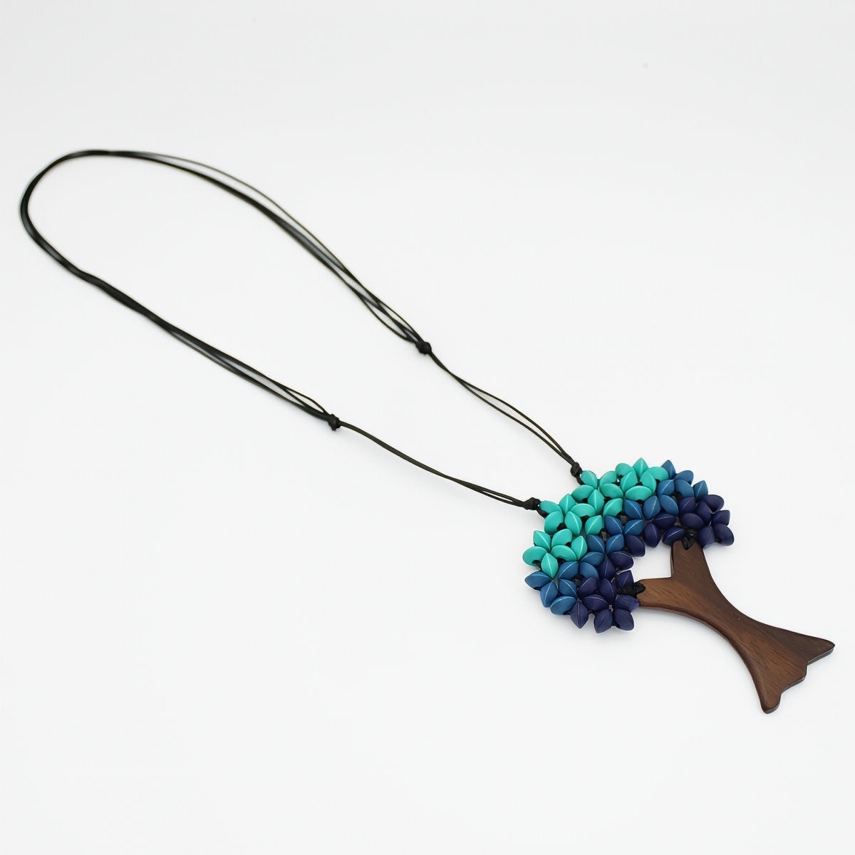 Blue Sycamore Tree  Statement Pendant