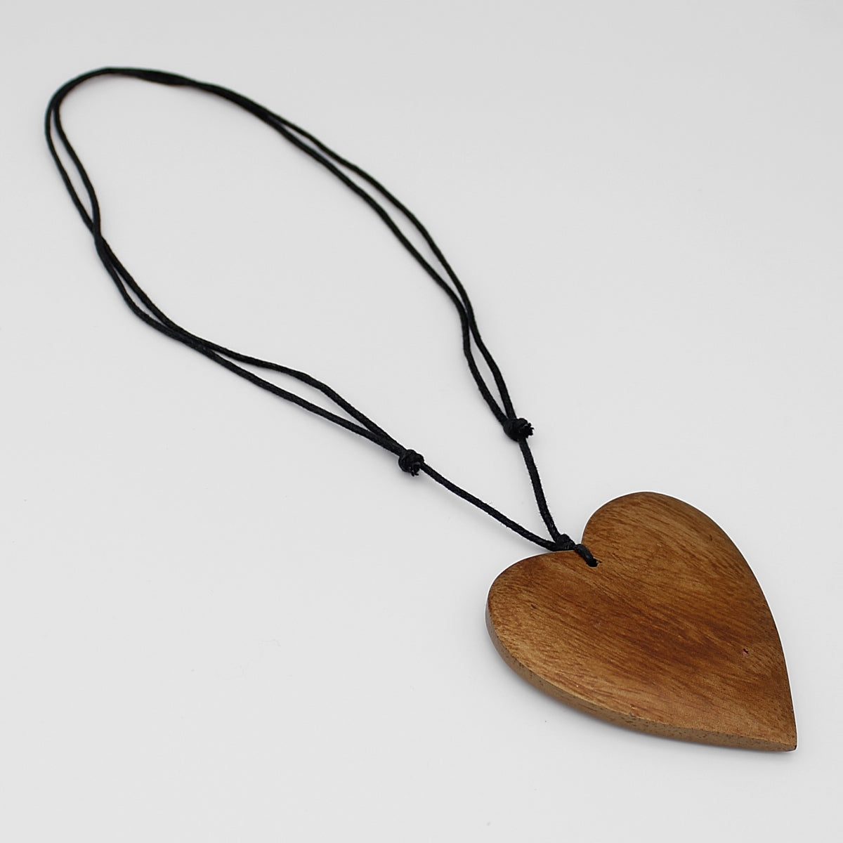 Gold Gabi Heart Wood Necklace