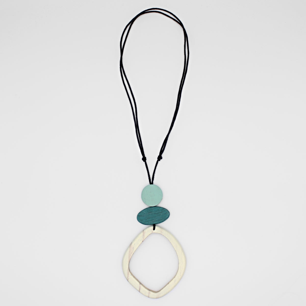 Ivory Curved Circle Pendant