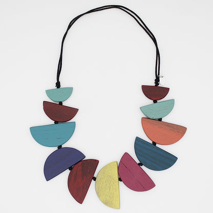 Colorwood Cascade Wood Necklace