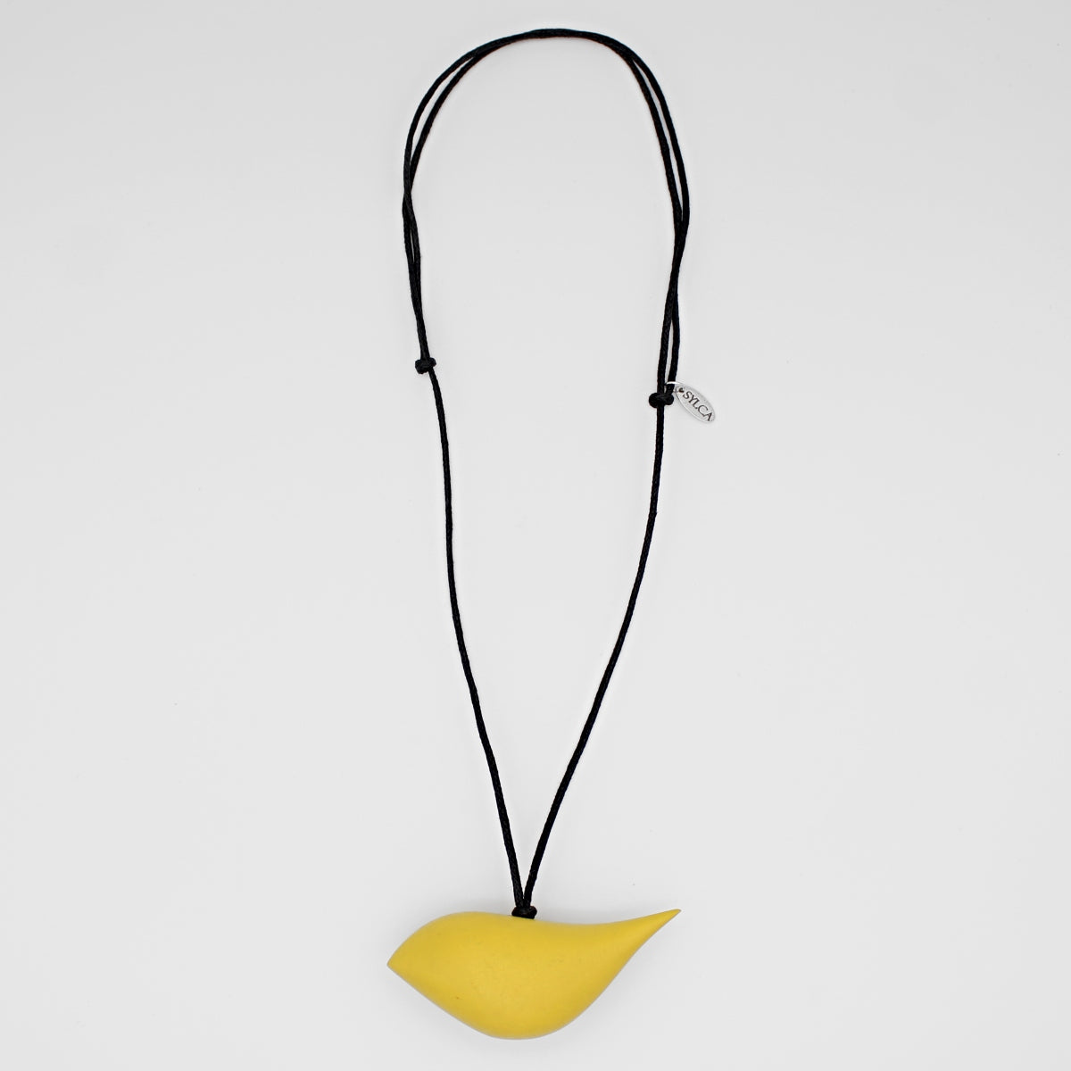 Lemon Robin Pendant Necklace