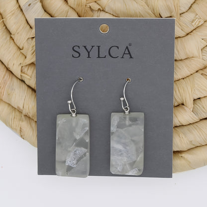 White Vega Earrings