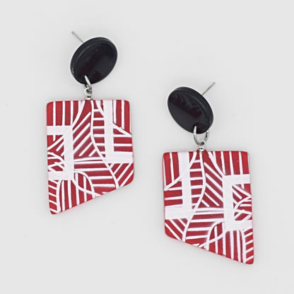 Red Silas Earrings