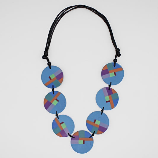 Blue Multi Poppy Necklace