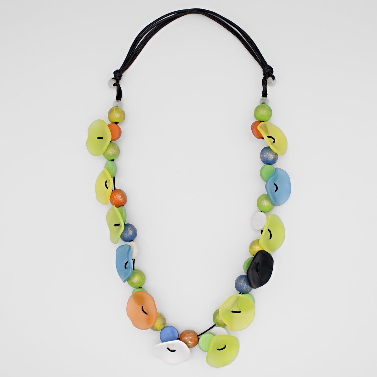 Green Chantal Organic Shell Necklace