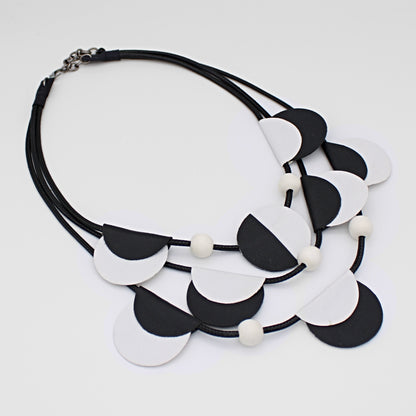 White Verona Leather Necklace