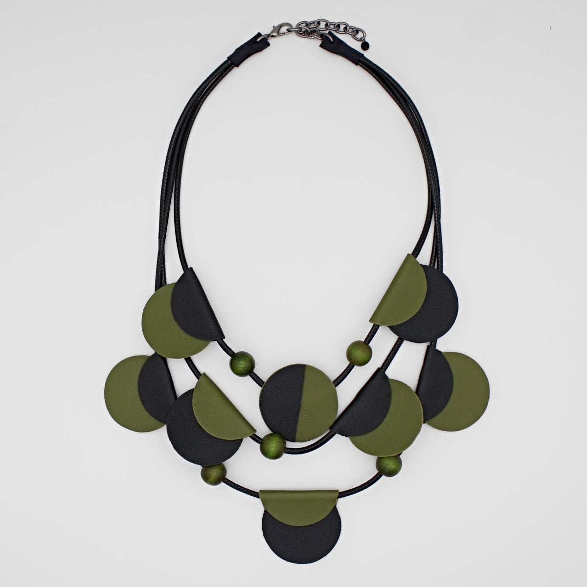 Green Verona Leather Necklace