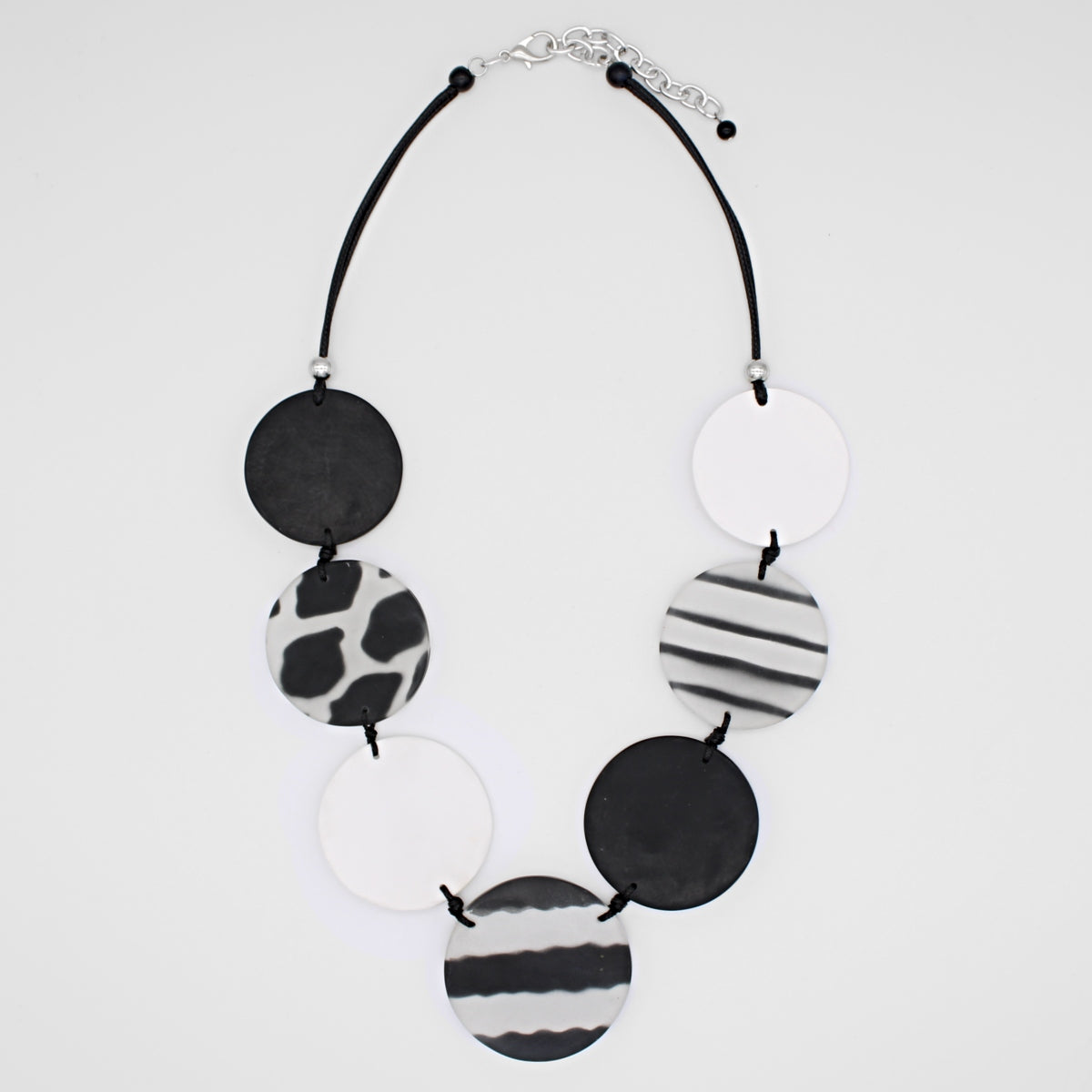 Black Utari Disk Necklace