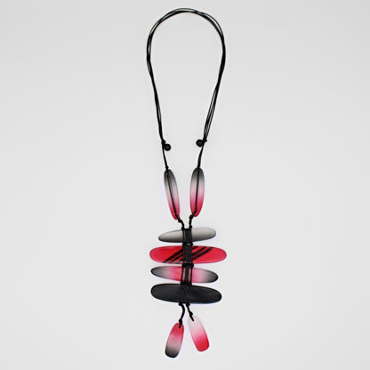Red and Black Bennett Pendant Necklace