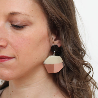 Shades of Brown Orla Post Earrings