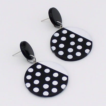 Celine Black and White Statement Earrings