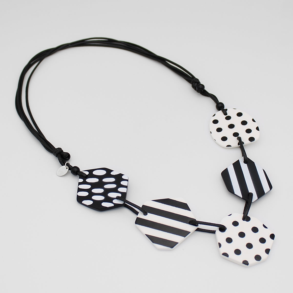 Black and White Cressida Statement Necklace