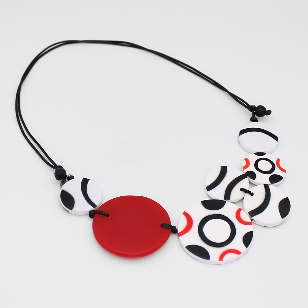 Scarlet Noir Resin Necklace