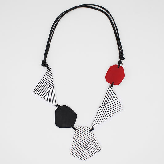 Black and Red Zenith Necklace