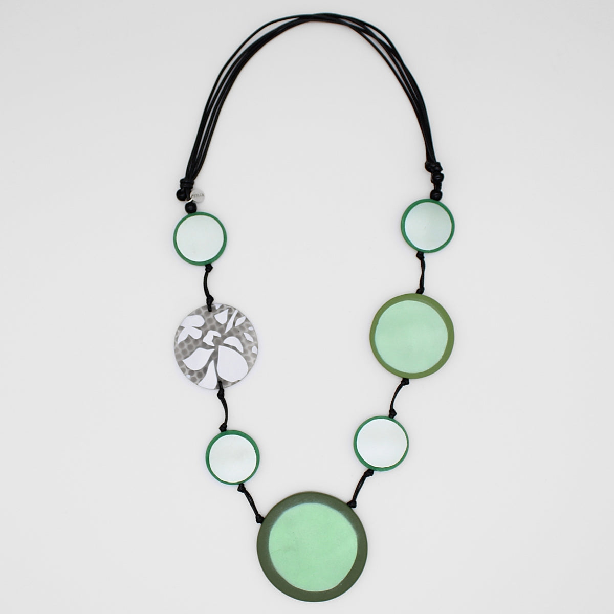 Green Bliss Circle Statement Necklace