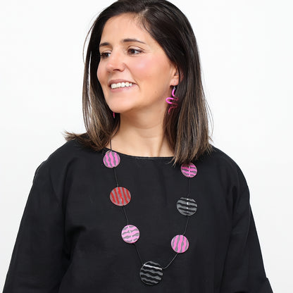 Fuchsia Zingy Statement Necklace