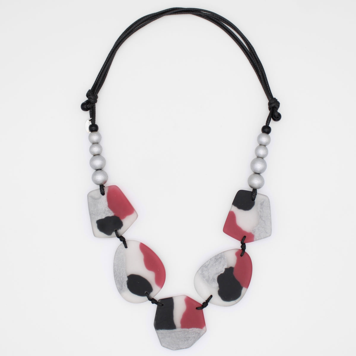 Black and Silver Nyah Statement Necklace