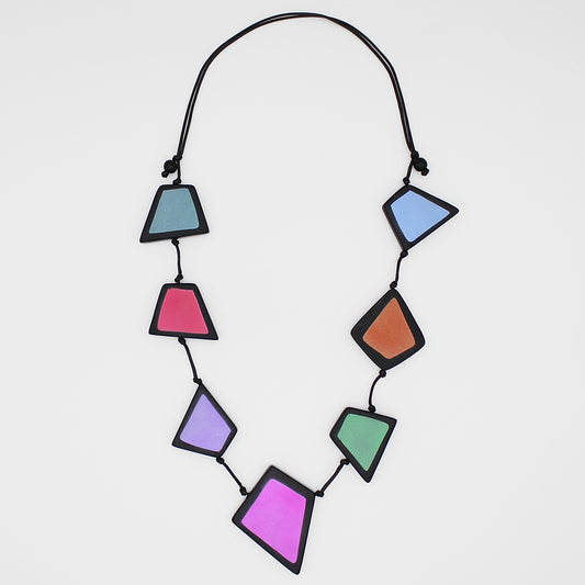 Dramatic Multi-Color Stori Statement Necklace