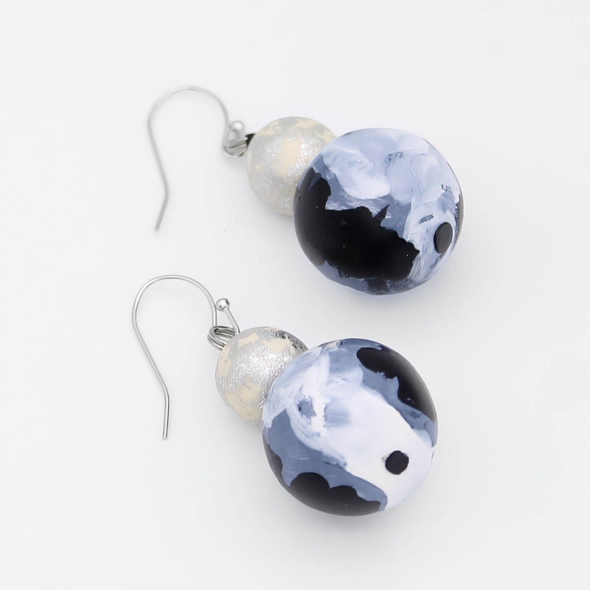 Celestial Waves Marble Dangle Earring