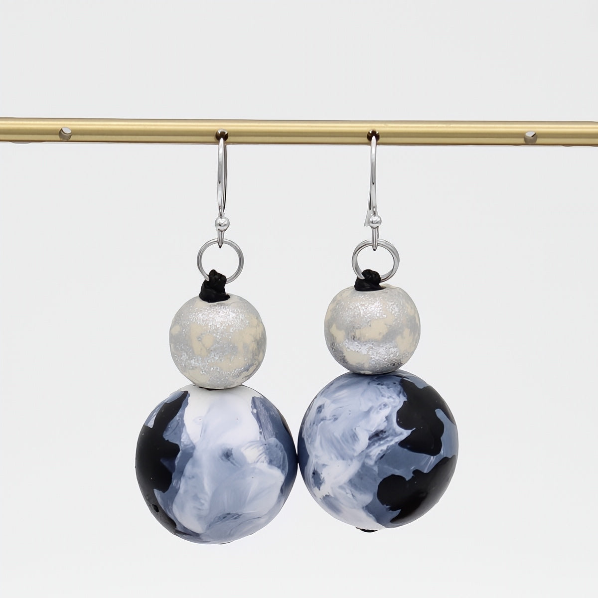 Celestial Waves Marble Dangle Earring