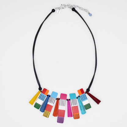 Bright Multi Cascade Charm Necklace