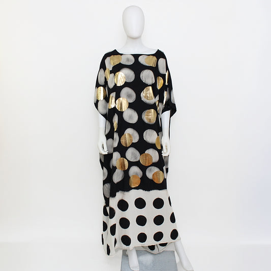 Multi Dimension Polka Dot Kaftan