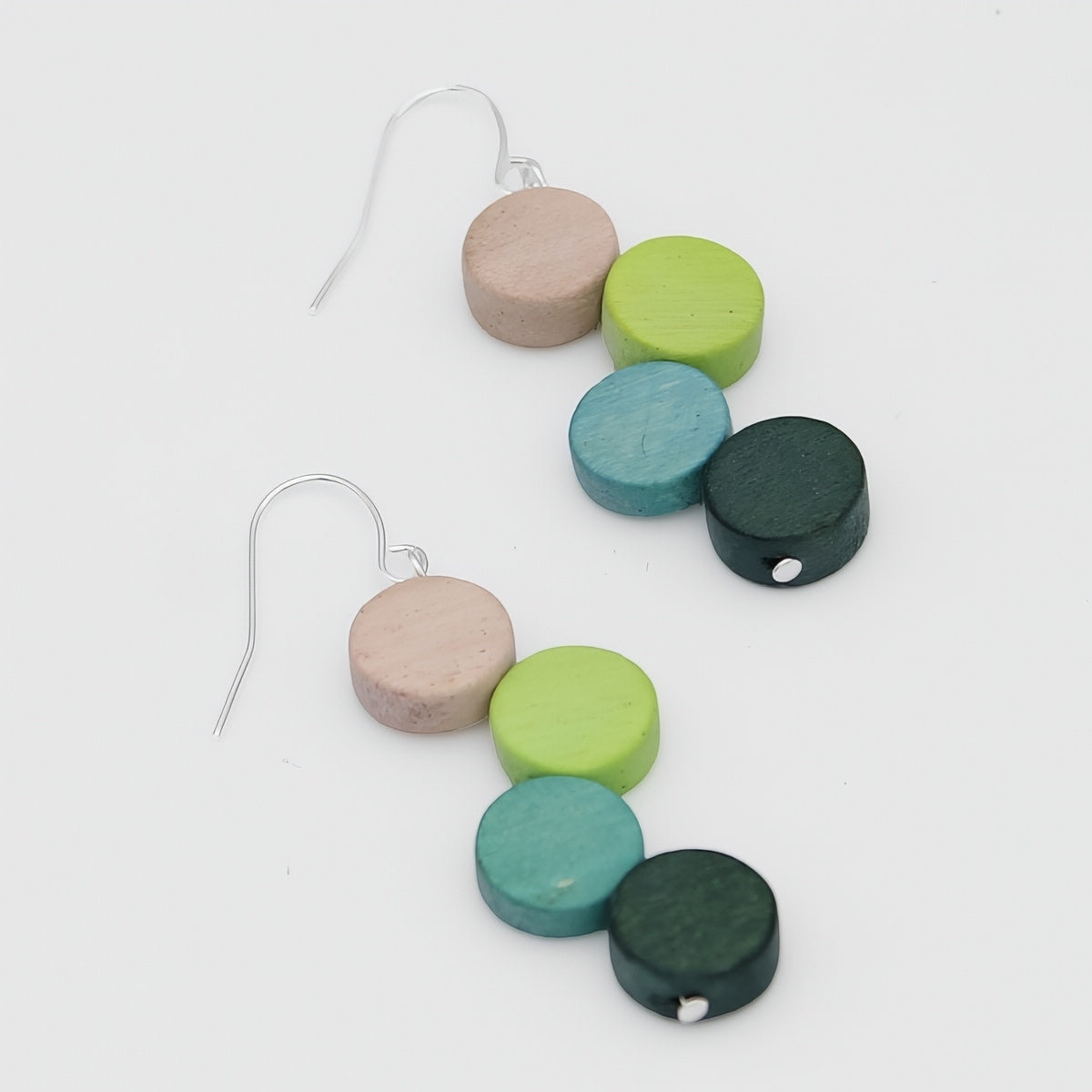 Green Multi Eva Dangle Earrings