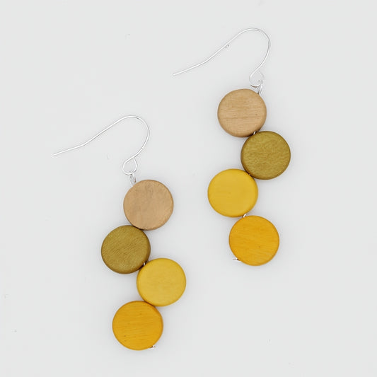 Yellow Ombre Eva Dangle Earrings